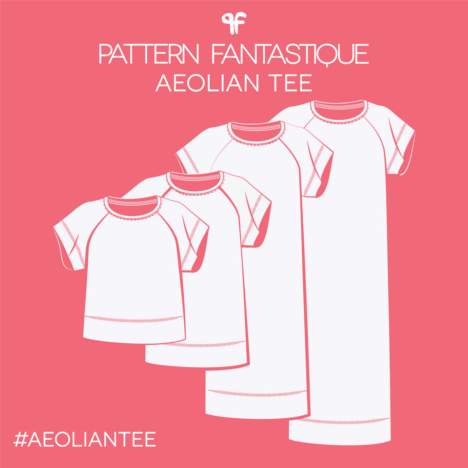 Aeolian Tee Shirt, Dress - Sewing Pattern Sewing Pattern PRINT or PDF