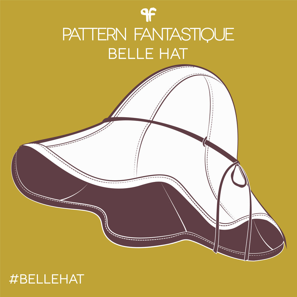 Belle Hat - Sewing Pattern PRINT or PDF