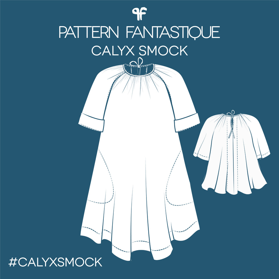 Calyx Smock - Sewing Pattern PRINT or PDF