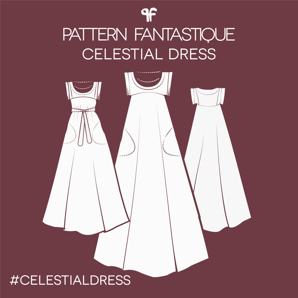 Celestial Maxi Dress - Sewing Pattern Sewing Pattern PRINT or PDF