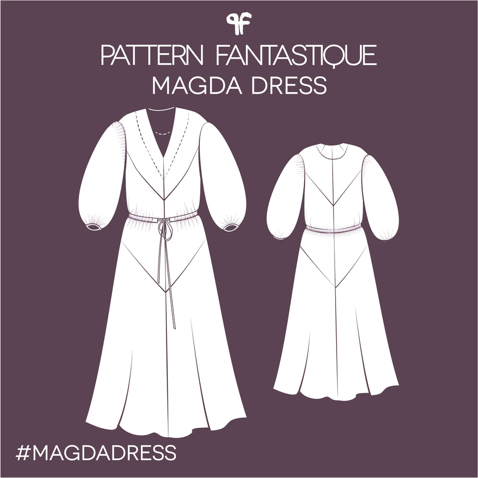 Magda Dress- Sewing Pattern PRINT or PDF